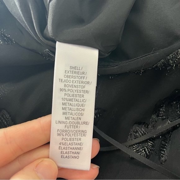 ADRIANNA PAPELL Plus Size Black Floral Chiffon One-Shoulder Jumpsuit - Picture 10 of 12